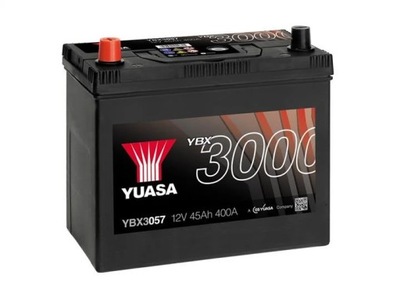 АККУМУЛЯТОР 45AH 400A L+ YUASA YBX3057 JAPAN