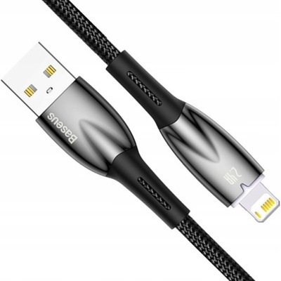 Kabel USB do Lightning Baseus Glimmer, 2.4A, 1m (czarny)