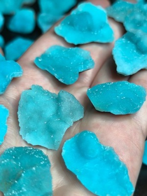 Hemimorfit niebieski, naturalny minerał, Republika Kongo