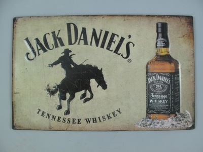 PLAKAT METALOWY szyld Jack Daniels 3D