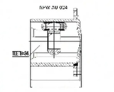 Шрус  полуось npw-au-004 nty audi a4 b8 8k2 фото №1