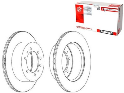 FERODO КОМПЛЕКТ ТОРМОЗНОЙ ДИСК ТОРМОЗНЫХ 6101116 240118013
