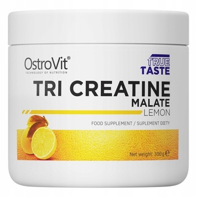 TRI CREATINE MALATE OstroVit 300g Kreatyna Lemon