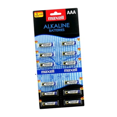 12 x bateria alkaliczna Maxell Alkaline LR03 / AAA