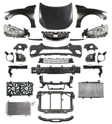 Mazda 6 12-14 pas бампер капот крыло фара фото №1