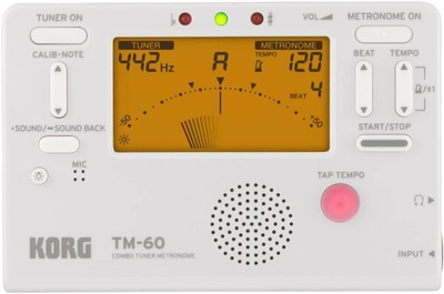 TM60 Biały styl Korg TM-50 TM-60 TunerMetronome Cz