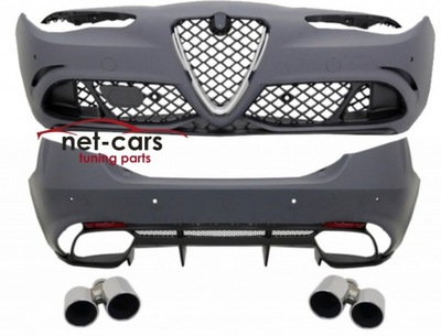 Бампер перед задняя alfa romeo giulia quadrifoglio фото №1