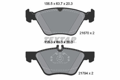 КОЛОДКИ ТОРМОЗНЫЕ DB ПЕРЕД W210/S210 2,0-4,3 95-03 EPAD 2167081