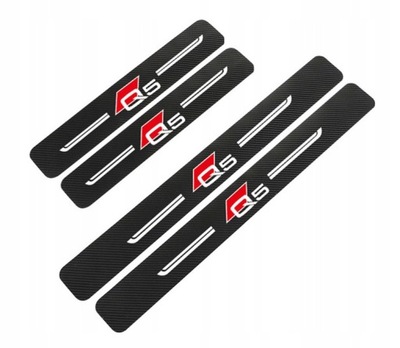 AUDI Q5 STICKERS PROTECTIVE ON BODY SILLS 4 PIECES CARBON  