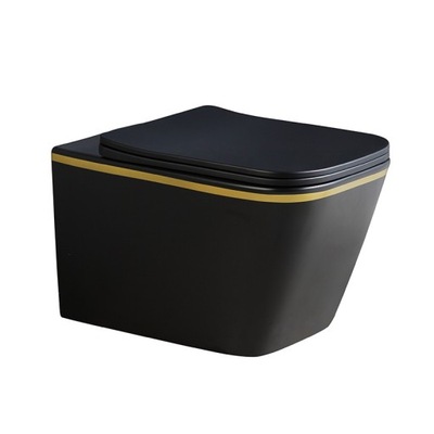 MISKA WC WISZĄCA RIMLESS RAIN-MTB-GL-RIM-03 MAT DESKA WOLNOOPADAJĄCA