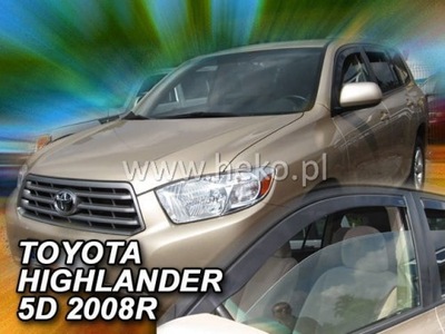 DEFLECTORES HEKO TOYOTA HIGHLANDER 2007-2013 2 PIEZAS  