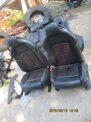 Audi rs5 8w6 сидіння заднє сидіння оббивка фото №1