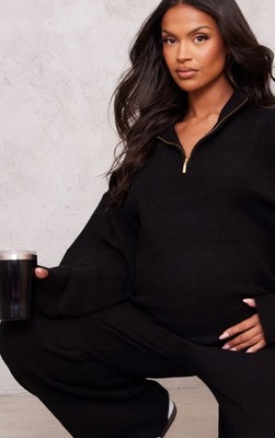 PRETTYLITTLETHING MATERNITY DZIANINOWE SPODNIE L