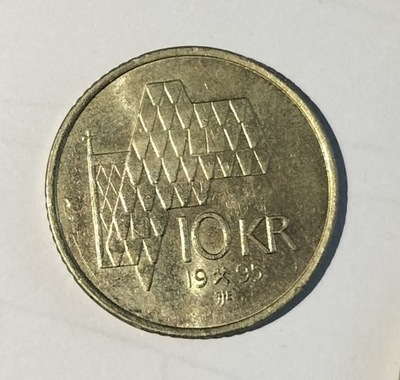moneta Norwegia 10 koron 1995