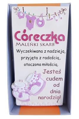 Tabliczka z sentencją - córeczka