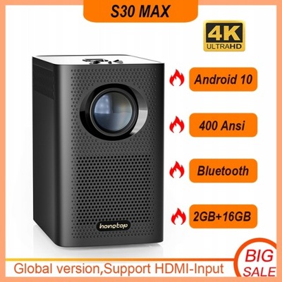 HONGTOP S30MAX Inteligentny 4K Android Wi-Fi Przenośny