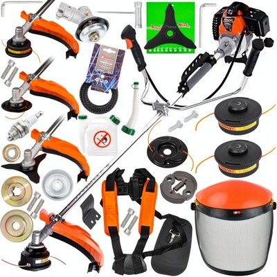 KOSA SPALINOWA ZESTAW DEMON RQ580 KOSIARKA PODKASZARKA WYKASZARKA MOCNA