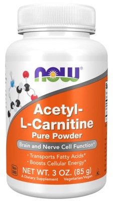 NOW Acetyl-L-Carnitine ALC ODCHUDZANIE PROSZEK 85g