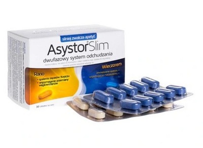 Asystor Slim 60 tabletek odchudzanie dzień i noc