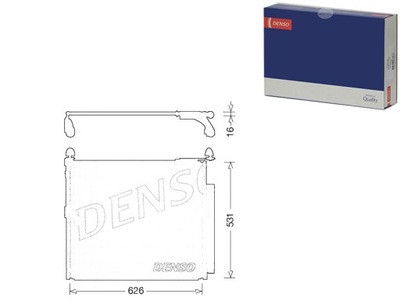Denso конденсатор радіатор кондиціонера фото №1
