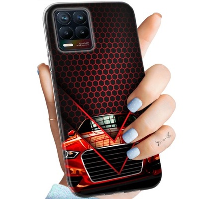ETUI DO REALME 8 / 8 PRO WZORY AUTO MOTOR POJAZDY SAMOCHODY OBUDOWA CASE