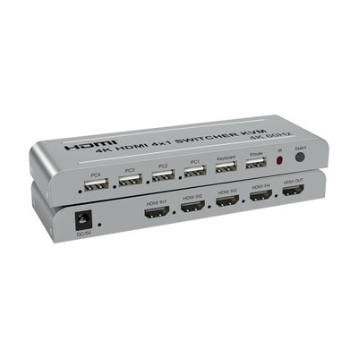 HDSW4 KVM V2.0 Automatyczny 4-portowy przełącznik switch KVM HDMI + USB 4K