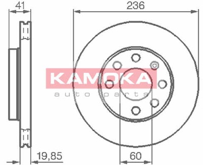 DISCS BRAKE FRONT KAMOKA 103302  