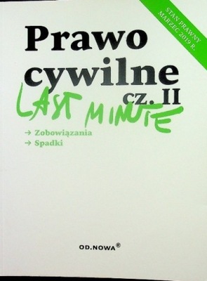 Last Minute Prawo Cywilne część II