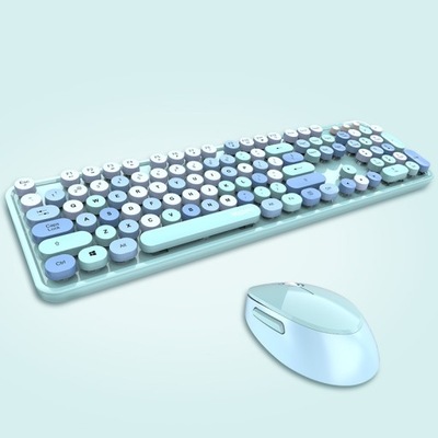 Bezprzewodowa klawiatura i mysz MOFII 2.4G Blue