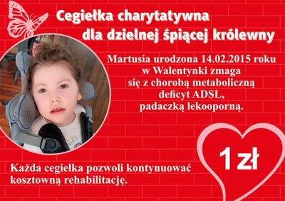 Cegiełka charytatywna 1zł dla Śpiącej Królewny
