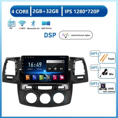 НАВИГАЦИЯ GPS ANDROID WIRELESS CARPLAY К TOYOTA FORTUNER HILUX 2005-2014 фото