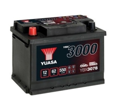 BATERÍA 12V 62AH 550A L+ YUASA YBX3078  