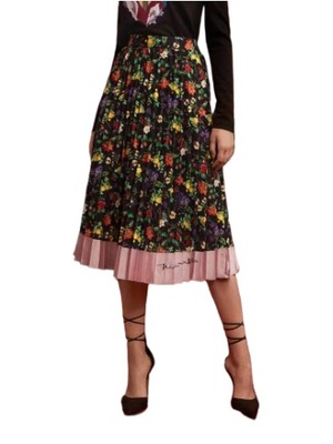 SHEIN SPÓDNICA PLISOWANA MIDI W KWIATY M ŁRR