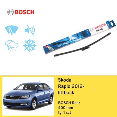 LIMPIAPARABRISAS NA PARTE TRASERA DO SKODA RAPID LIFTBACK (2012-) BOSCH  