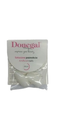 DONEGAL Sztuczne paznokcie bez kleju, 20 szt