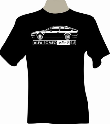 KOSZULKA T-shirt nadruk Alfa Romeo GTV 6 2.5 