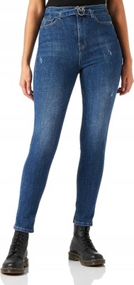PINKO Susan 33 Skinny Spodnie damskie jeansy r. 26