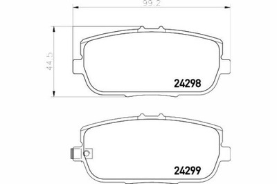 Тормозные колодки тормозные abarth 124 spider fiat 124 spider фото №1