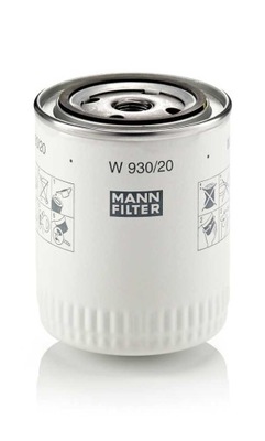 MANN-FILTER W 930/20 ФІЛЬТР МАСЛА