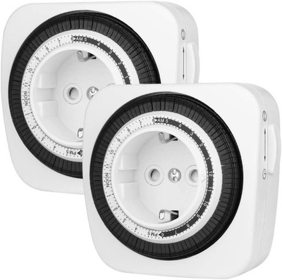 PROGRAMATOR CZASOWY DO GNIAZDKA 2SZT TIMER -ZESTAW