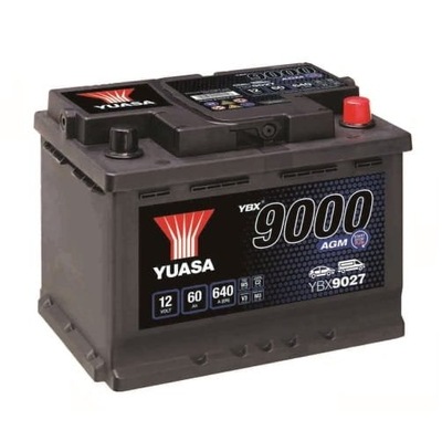 АККУМУЛЯТОР YUASA YBX9027 AGM 60AH 640A START-STOP