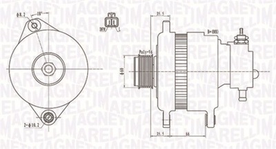 ГЕНЕРАТОР MAGNETI MARELLI 063731899010