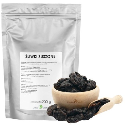 ŚLIWKI SUSZONE drylowane śliwki 200g