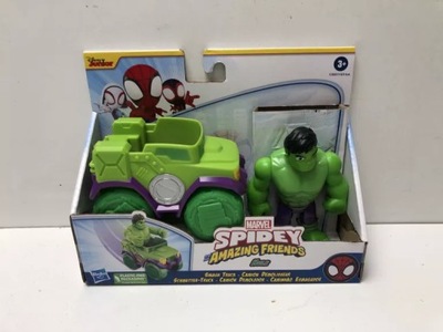 HASBRO SPIDER-MAN SPIDEY HULK Z POJAZDEM F3989