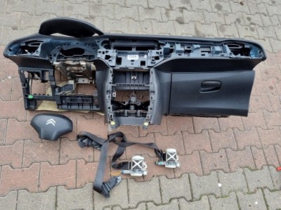 Приборная панель консоль подушки безопасности подушка безопасности ремни citroen c3 ii фото №1