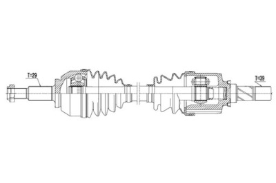 Привідний вал привідна trafic vivaro b 1.6cdti 15- /ліва/ фото №1