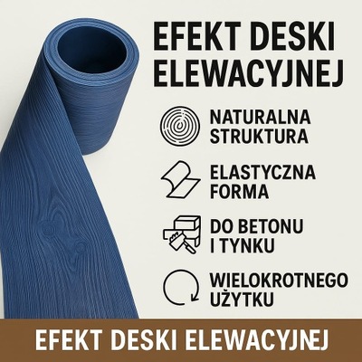 MATRYCA DESKI ELEWACYJNEJ FORMA TAŚMA DO ODBIJANIA WYCIŚKANIA IMITACJA