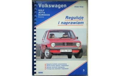 VW GOLF I LIBRO REPARACIÓN VW JETTA I VW SCIROCCO REGULUJE I NAPRAWIAM D KORP  