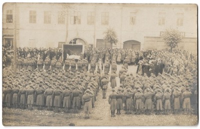 913 CK KuK Msza Polowa przed wymarszem do boju Plac Rynek 1917 rok ciekawe
