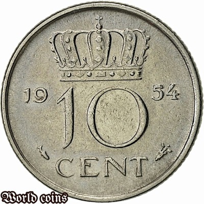 10 CENTÓW 1954 HOLANDIA